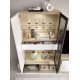 Salón moderno con módulos bajo y vitrina Ref YD2529