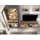 Salón moderno con módulo bajo y vitrina Ref YD2530