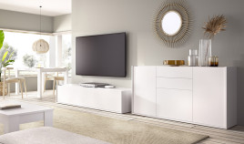 Salón moderno con módulo bajo y aparador Ref YD2531