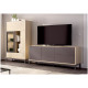 Salón moderno con módulo bajo y vitrina Ref YD2534