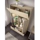 Salón moderno con módulo bajo y vitrina Ref YD2534