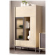 Salón moderno con módulo bajo y vitrina Ref YD2534