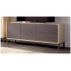 Salón moderno con módulo bajo y vitrina Ref YD2534