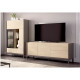 Salón moderno con módulo bajo y vitrina Ref YD2535