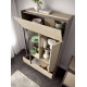 Salón moderno con módulo bajo y vitrina Ref YD2535