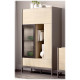 Salón moderno con módulo bajo y vitrina Ref YD2535