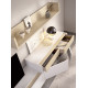 Salón moderno con módulos bajos y estantería Ref YD2537
