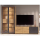 Salón moderno con módulo bajo y vitrina Ref YD2538