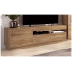 Salón moderno con módulo bajo y vitrina Ref YD2539