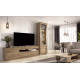 Salón moderno con módulo bajo y vitrina Ref YD2539