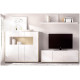 Salón moderno con módulo bajo y vitrina Ref YD2540