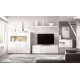 Salón moderno con módulo bajo y vitrina Ref YD2540