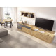 Salón moderno con módulos bajos, soporte tv y estantería Ref YD2541