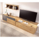 Salón moderno con módulos bajos, soporte tv y estantería Ref YD2541