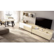 Salón moderno con módulos bajos, soporte tv y estantería Ref YD2542