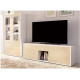 Salón moderno con módulo bajo y vitrina Ref YD2548