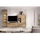 Salón moderno con módulo bajo y vitrinas Ref YD2549