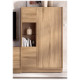 Salón moderno con módulo bajo y vitrinas Ref YD2549