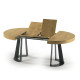 Mesa de comedor redonda extensible con patas metálicas Ref L10000