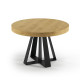 Mesa de comedor redonda extensible con patas metálicas Ref L12000