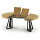 Mesa de comedor redonda extensible con patas metálicas Ref L12000