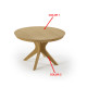 Mesa de Comedor redonda extensible Ref L21000