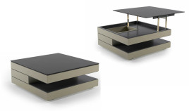 Mesa de Centro elevable con botellero Ref L24000