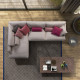 TF10100 Sofá chaiselongue disponible tambien con rinconera y 4, 3, 2 y 1 Plazas