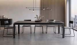 Mesa con Tapa porcelánica disponible en diferentes medidas Ref M113