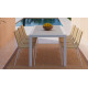 Mesa con Tapa porcelánica disponible en diferentes medidas Ref M117