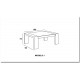 Mesa de Comedor de Diseño Lacada con Tapa Cristal Ref L69000